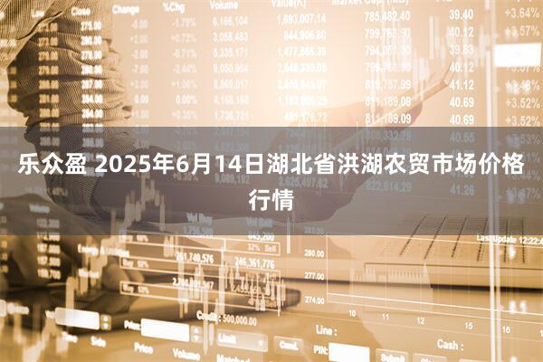 乐众盈 2025年6月14日湖北省洪湖农贸市场价格行情